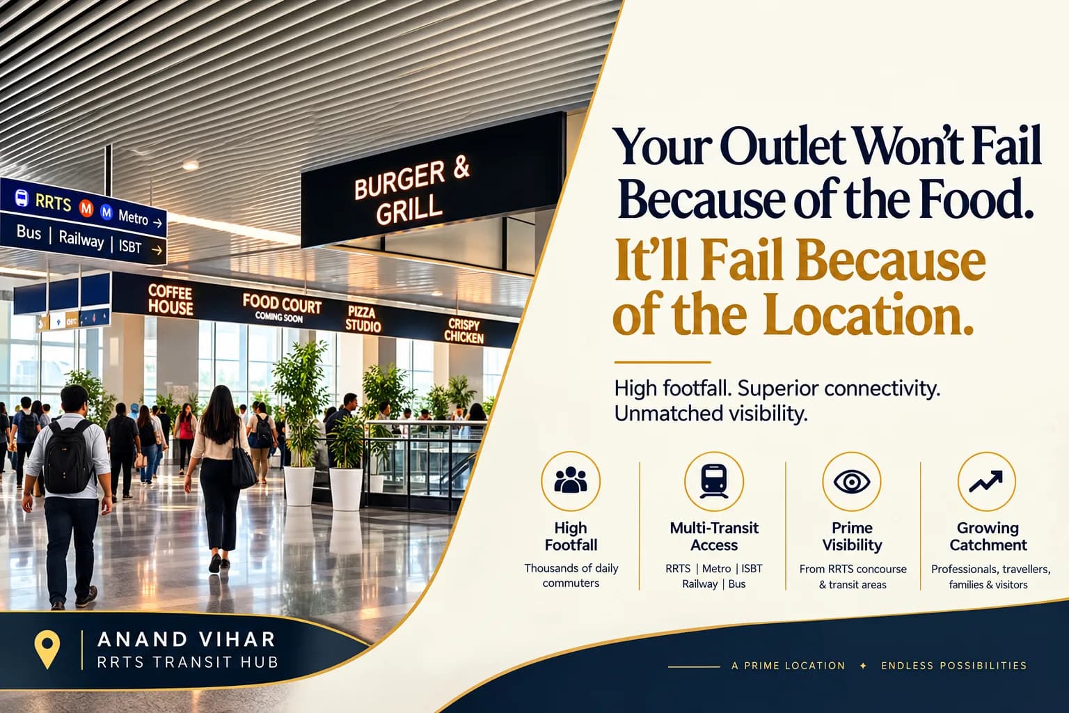 Your Outlet Won't Fail Because of the Food. It'll Fail Because of the Location